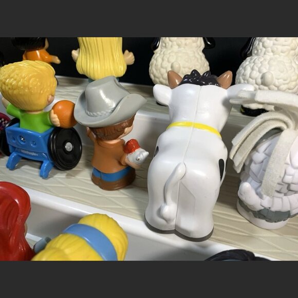 Fisher Price Little People Farmer Cow Disney Princess Barbie Wheelies Lot - Picture 4 of 12